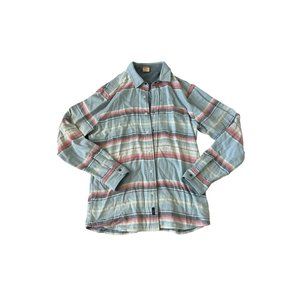 FAHERTY Men's Striped Button Down Shirt Size M